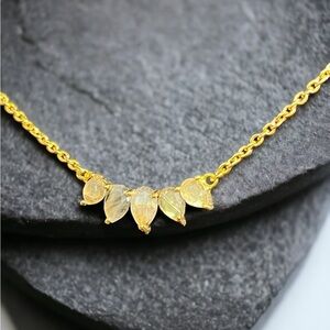 Labradorite Gold Necklace